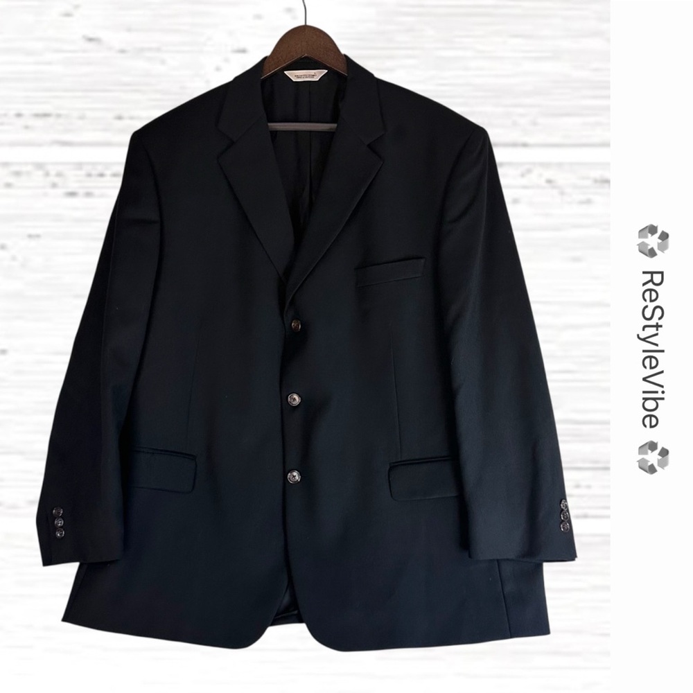 PRONTO UOMO Men’s Size 50R Blazer Coat Suit Jacket Wool Lined